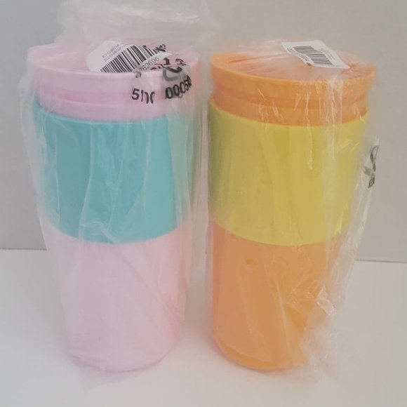 Tupperware Eco On the Go Cups-set of 2-NWOT - Picture 2 of 4